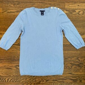 GAP Soft Blue Cashmere Blend Sweater